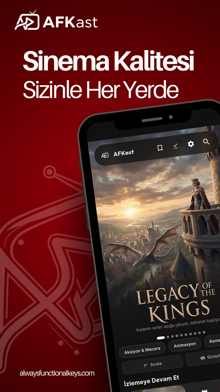 AFKast IPTV player on Android phone