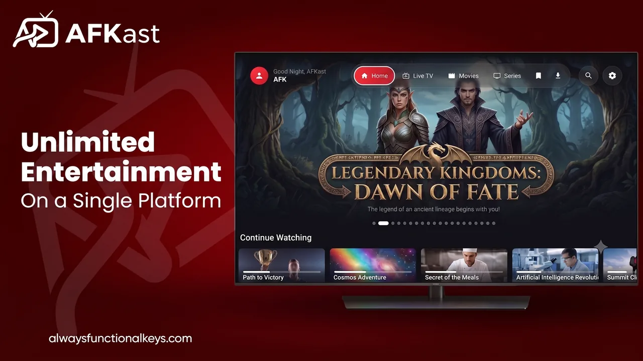 AFKast IPTV player on Android TV